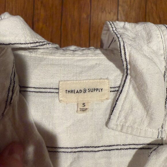 Thread & Supply Women's Black & White Blouse - Picture 2 of 3